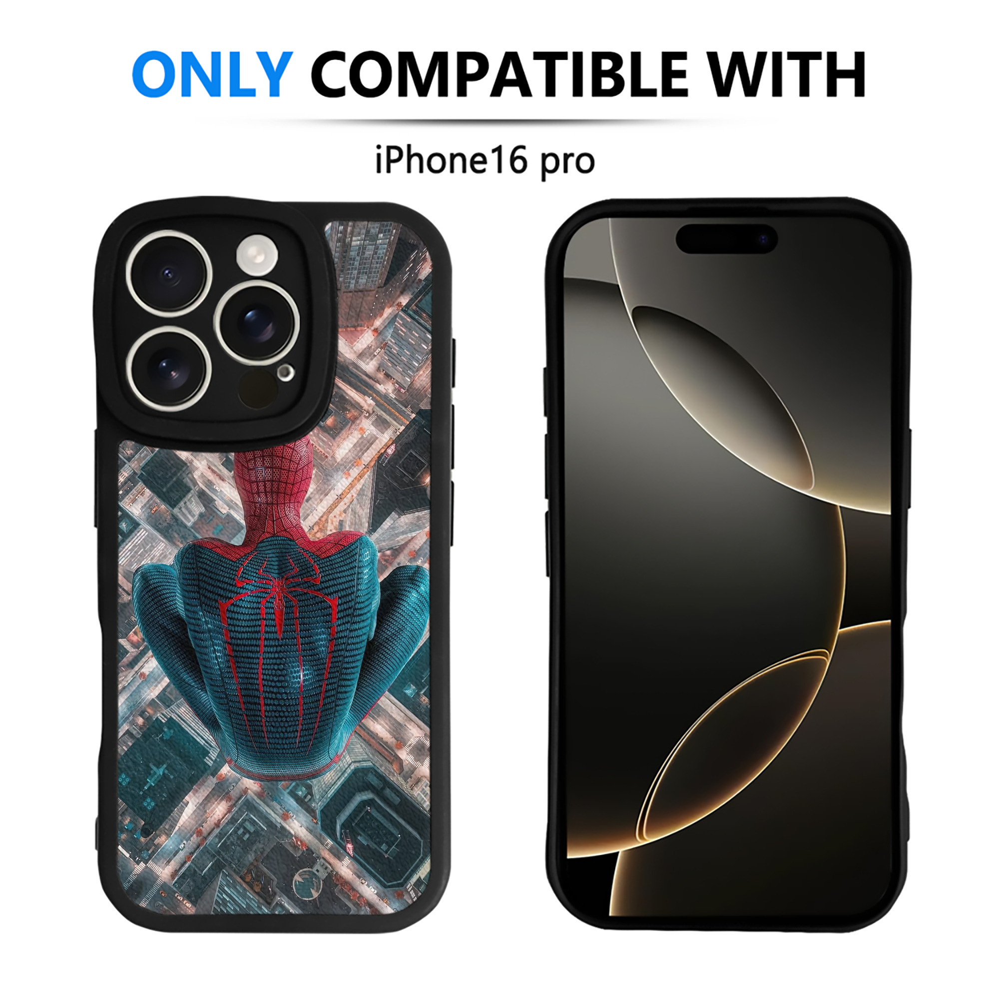 Spider Man スパイダーマン 【iPhone 16シリーズ対応】シリコンスマホケース（レザー調） 材質：シリコン